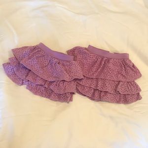 Two lilac frilly skirts